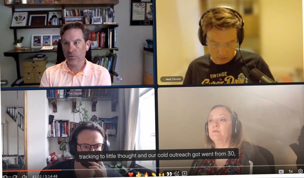 A live drop-in call with four business owners