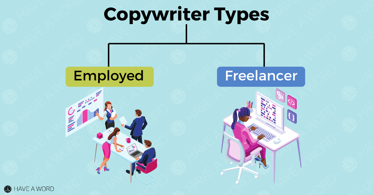 Types of copywriters and their copywriter salary