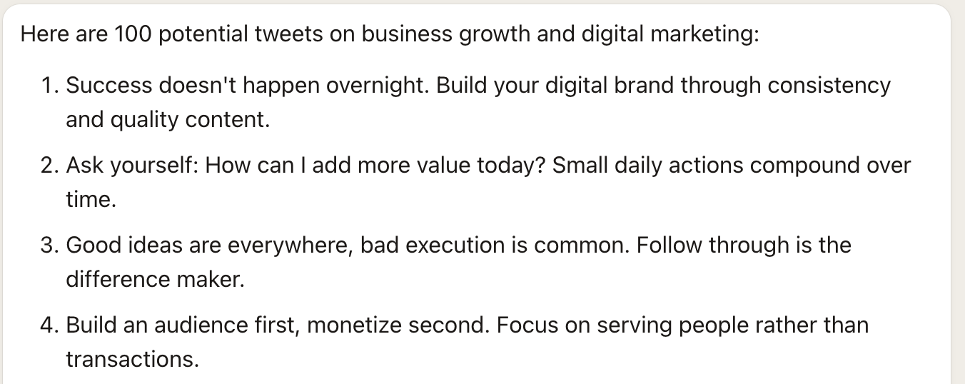 New followers from social media marketing AI campaign on LinkedIn