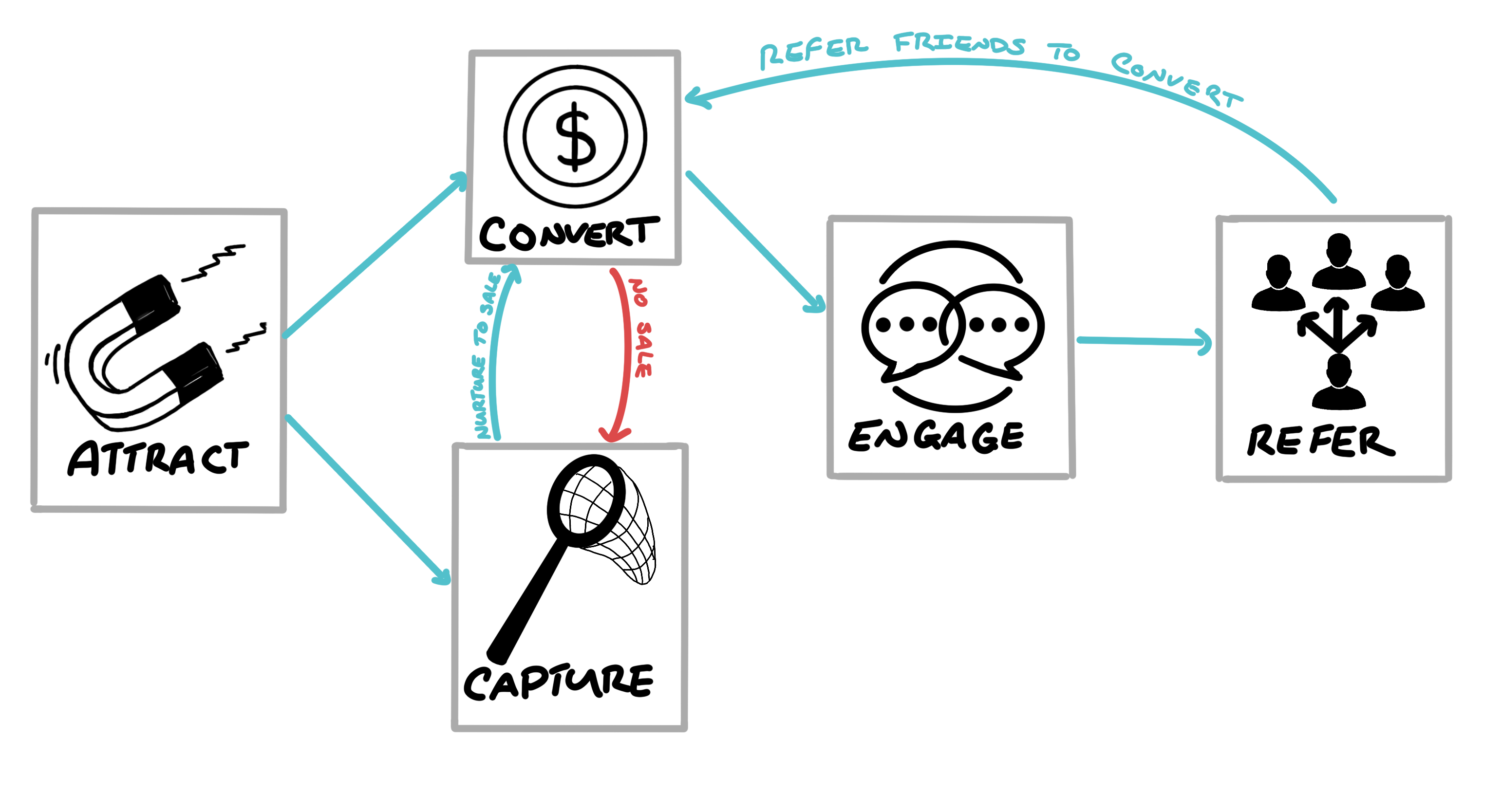 The ACCER model for effective growth